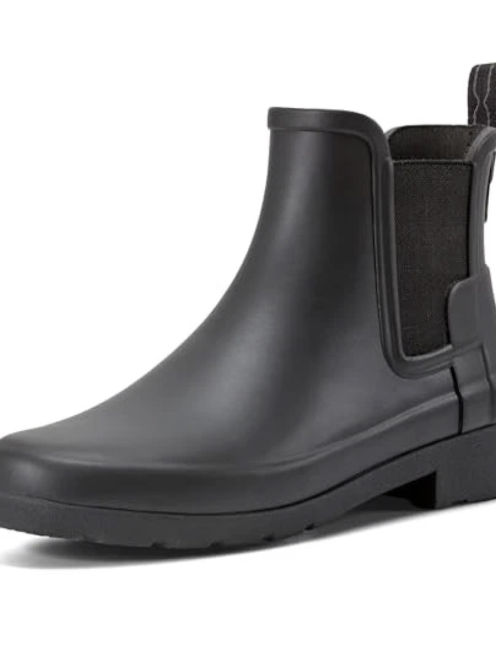 Hunter Black Chelsea Short Rain Boot